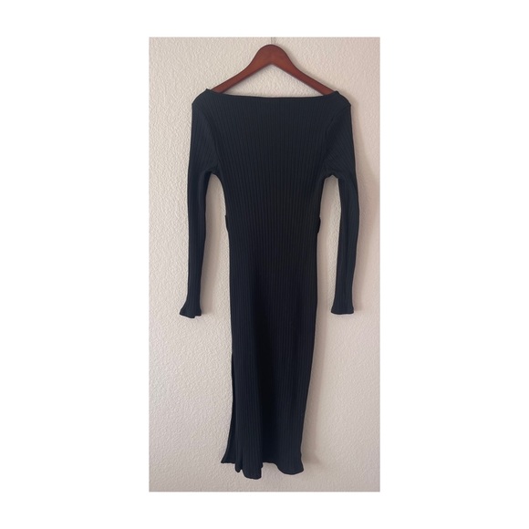Top Shop Ribbed Midi Dress - Picture 7 of 9